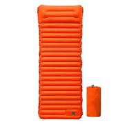 Colchoneta inflable portátil con almohada | Almohadilla de dormir para mochilero con bomba de pie integrada para coche, camión, caravana, tienda de campaña