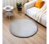 Hakuna Matte Alfombra de juego de terciopelo para bebé ⌀120 cm, gris