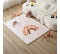 Colchoneta Manta Juegos Bebe 170x120x2,5cm, Elefante Arcoíris - Tapete Infantil con Memory Foam Manta de Juegos Bebe Antideslizante, Tatami Bebe, Suelos Infantiles