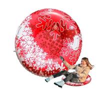 Colchoneta Nieve,Tobogán Inflable Infantil para Trineo - Tubo De 80 Cm Plegable con 2 Asas para Patinaje Y Esquí Al Aire Libre