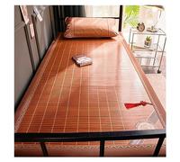 Colchoneta para dormir de verano, colchón enrollable de bambú transpirable, ropa de cama carbonizada refrescante para la familia, ligera y cómoda (A 1,35 x 1,95 m)