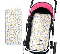 Colchoneta para Silla de Paseo Universal,Baby Cojín Carro Bebe,Algodón Funda Universal Carro Bebe,Cojín Silla de Paseo para Cochecito de Doble Cara,Funda para Asientos de Cochecito para Bebés