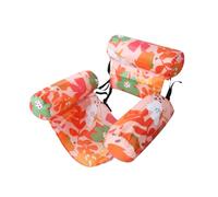 Colchoneta Playa Flotador Piscina Hamaca Piscina Sunchill Sedia Gonfiabile Galleggiante Leggera Portatile per Piscina E Mare (Hoja de Arce Naranja)