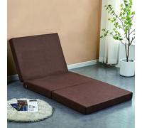 Colchoneta Plegable portátil con Funda Lavable, Ideal para Viajes, Camping, Sala de Estar, Dormitorio, sofá, sillón, colchón Compacto y práctico para Invitados.