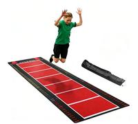 Colchoneta profesional para pruebas de salto de longitud, colchoneta para salto de longitud de pie, tablero antideslizante de doble cara para pruebas de salto de longitud con absorción de im