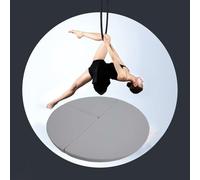 Colchoneta protectora para barra de aro Lyra de metal, aro de yoga aéreo/colchoneta de pole dance gruesa, colchoneta plegable para adultos y niños, colchoneta de yoga (negra, 150 cm x 5 cm (59" x