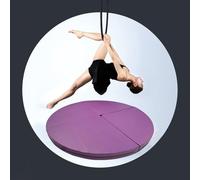 Colchoneta protectora para barra de aro Lyra de metal, aro de yoga aéreo/colchoneta de pole dance gruesa, colchoneta plegable para adultos y niños, colchoneta de yoga (negra, 150 cm x 5 cm (59" x
