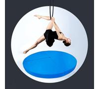 Colchoneta protectora para barra de aro Lyra de metal, aro de yoga aéreo/colchoneta de pole dance gruesa, colchoneta plegable para adultos y niños, colchoneta de yoga (negra, 150 cm x 5 cm (59" x