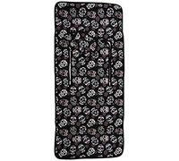 Colchoneta Rectangular Verano multimarca, tejido 3D trasero transpirable (Lovely Skull Negro)