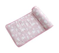 Colchoneta Refrescante Reversible de Seda Suave Colchón para Dormir Alfombra de refrigeración Manta de enfriamiento para Gatos, hámster, Chinchilla cobayas PinkWX