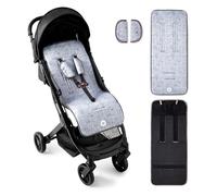 Colchoneta Silla de Paseo Universal Transpirable Idela para Verano con tejido 3d Cojín Silla de Paseo para el Cochecito o Silleta - danielstore (Animalitos gris)