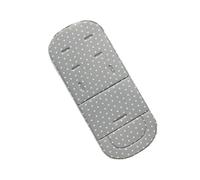Colchoneta Silla Paseo Universal, Cojin Carro Bebe, Cojín Universal para Cochecito de Bebé, Cojín Lavable para Cochecito de Bebé, Suave y Transpirable, 80 x 34cm, Estrellas Grises
