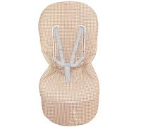 Colchoneta Silla Paseo Universal para Carritos, Comodidad para todas las estaciones, Transpilable, Malla 3D Supersuave,Compatible con la Mayoría de Sillas, Fácil de Lavar (Vichy Beige)