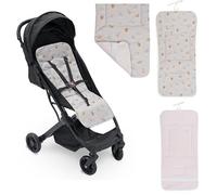 Colchoneta Silla Paseo Universal Verano Colchoneta Reversible Silla de Paseo Cojin Silla bebé Mullida y Confortable (DC037 ROSA REVER)