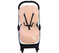 Colchoneta Universal para Silla de Paseo - Funda Transpirable y Acolchada para Carro de Bebé, Ideal para Verano y Entretiempo, Compatible con la Mayoría de Sillas, Fácil de Lavar (Pique Rosa)