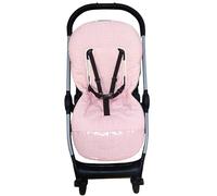 Colchoneta Universal para Silla de Paseo - Funda Transpirable y Acolchada para Carro de Bebé, Ideal para Verano y Entretiempo, Compatible con la Mayoría de Sillas, Fácil de Lavar (Vichy Rosa)