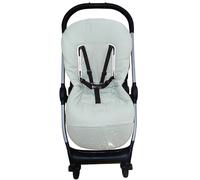 Colchoneta Universal para Silla de Paseo - Funda Transpirable y Acolchada para Carro de Bebé, Ideal para Verano y Entretiempo, Compatible con la Mayoría de Sillas, Fácil de Lavar (Pique Verde)