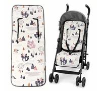 Colchoneta Universal Silla de Paseo Bebé 3D Transpirable Antideslizante - Protector Carrito Verano Invierno, Fácil Instalación, Lavable, 34x84 cm