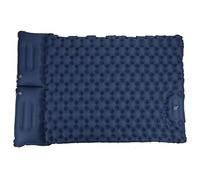 Colchonetas Inflables Ergonómicas Dobles para Dormir con Almohada de Inflación Rápida para Exteriores, Color Azul Marino
