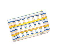 Colchonetas inflables portátiles para Nadar, Blue and Yellow