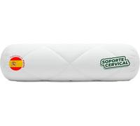 COLCHONMANIA Almohada Rulo Cilindrica Ergonomica Soporte Cervical Transpirable Hipoalergenica Lavable Fibra Suave Adaptable Multiuso Descanso Cuello Espalda Yoga Relajacion Hogar Comoda 90x20cm