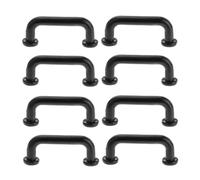 Colcolo 1:12 Mini Tiradores Accesorios para Muebles de Casa de Muñecas Manija de Puerta Modelo Exquisito para Puerta Joyero Gabinete Cocina, NEGRO, Pequeño 8Pcs