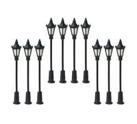 Colcolo 10 Piezas Lámparas de Tren Poste LED Miniatura para Maquetas Paisaje Farola Accesorio Adecuado para Proyectos de Modelismo Decoraciones DIY
