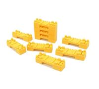 Colcolo 10 Piezas Pilares Puente Estables | Resistentes, Bloques alzados, Modular, Elevadores Vías, para Juegos en el, Niños