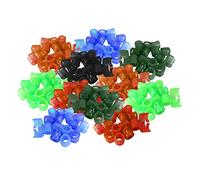 Colcolo 100 Piezas de para pies de pájaros de 8mm, Anillos para Patas de, Etiqueta de Carreras, Herramienta de identificación Reutilizable para, Colores