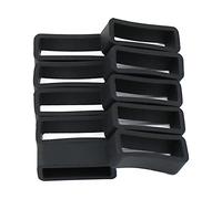 Colcolo 10x Correa de Reloj de Correa Negro Reemplazos de Reparación del Soporte del Retenedor del Reloj de, Negro, Los 22MM