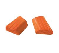 Colcolo 2 Piezas Almohadillas Antideslizantes para Escalera Patas de Goma Protectores de Tubo Instalación Rápida Material, Naranja, Modelo Regular 22x40D Tipo 2 Piezas