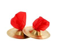 Colcolo 2 platillos de, platillos de mano, suministros para fiestas, cobre dorado, instrumento musical, instrumento de percusión para actividades,