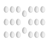 Colcolo 20x Simulación sólida Huevos de Paloma para Suministros de eclosión de Palomas reproducción para Que Las Aves dejen de Colocar Huevos se zambullen