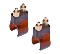 Colcolo 2pcs Erhu Fine Tuner Hardware Herramienta de hardware Erhu String String Agrasador Ajuste de ajuste fácil de transportar Brown Erhu String Ajuste