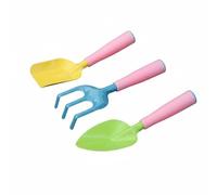 Colcolo 3 Piezas Pala de Jardinería para Niños Herramientas Infantiles Rastrillo Pala de Mano Durables con Mango de Madera Adecuado para Aprender sobre Plantas Patio Escuela, Princesa 3PCS