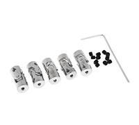 Colcolo 5 Piezas Acoplamiento Universal Cardán Articulación Metálica Rotativa Gimbal Accesorio de Motor para Modelo RC Barco Adecuado para Bricolaje y, 2x2mm