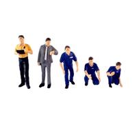 Colcolo 5 Piezas Figuras de Diorama Miniaturas Maqueta Conjunto Accesorios Escena Resina Pintada Realista para Trenes Escala Jardines de Hadas, Estilo b
