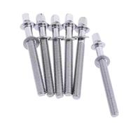 Colcolo 6 Piezas Varillas de Tensión para Batería Tornillos para Percusión Juego Accesorios Metálicos Reforzados Adecuado para Jazz Reparación Instrumentos, M5x40mm