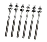 Colcolo 6 Piezas Varillas de Tensión para Batería Tornillos para Percusión Juego Accesorios Metálicos Reforzados Adecuado para Jazz Reparación Instrumentos, M5x90mm