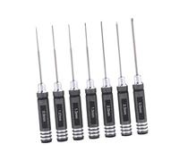 Colcolo 7 Piezas Destornillador Hexagonal RC Juego Llaves Allen Precisión Kit Herramientas Mini Hex Mango Antideslizante Cuerpo de Metal con Medidas Grabadas