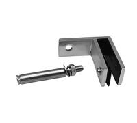 Colcolo Abrazadera de vidrio de 90 grados para montaje en pared, grosor de vidrio de 10 mm a 12 mm, práctico soporte para estante de vidrio de acero