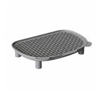 Colcolo Alfombrilla Control para Gato Alfombra Reutilizable Plástico Doble Capa Recoge Arena Adecuada para Espacios Interiores Organización del Área de Mascotas, Gris, Orejas De Gato