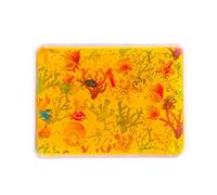 Colcolo Almohadilla Sensorial para Niños Esterilla de Juego Manta Táctil Tapete Acuático Colchoneta de Agua Gráficos Marinos Que Atraen la Atención Zona de y , Rojo Anaranjado
