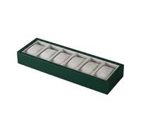 Colcolo Bandeja Expositora de Relojes Organizador Multifunción con Divisiones Internas Acolchadas Presentación Apilable y Diseño Profesional Apto para, 6 Slots