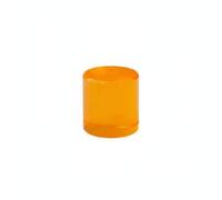 Colcolo Bloques Acrílicos Cilindro Transparente Juguete Educativo Apilable Construcción de Torres Coordinación Manual Exploración Táctil Adecuado para Jardín, Amarillo Oscuro, 2.5CM