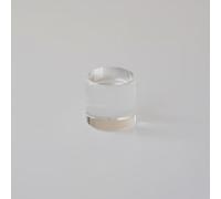 Colcolo Bloques Acrílicos Cilindro Transparente Juguete Educativo Apilable Construcción de Torres Coordinación Manual Exploración Táctil Adecuado para Jardín, Transparente, 2.5CM