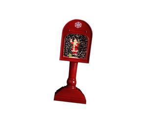 Colcolo Bola de nieve navideña con música y 8 canciones, regalo navideño, linterna de agua con purpurina y remolino iluminado para cafetería, estante, fiesta, Papá Noel