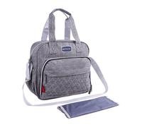 Colcolo Bolsa de Pañales Impermeable Mochila Bolso Organizador Cambiador con Compartimentos Múltiples y Correa Desmontable Oxford Resistente Adecuada para, Array, Gris