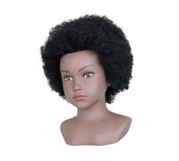 Colcolo Cabeza de maniquí realista con soporte, portátil, versátil, con extensión de cabello, modelo de exhibición de peluca, cabeza de maniquí para, Chicas