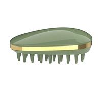 Colcolo Cabezal manual Champú Cepillo Depurador de cabello Limpieza profunda para baño, VERDE